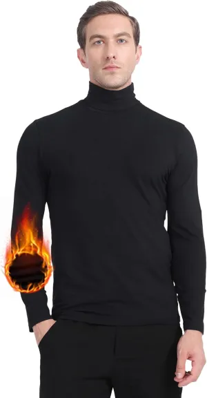 MANCYFIT Mens Thermal Shirts Fleece Lined Top Long Sleeve Base Layer Pullover