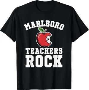 Marlboro Teachers Rock! Retro School Support Teaching T-Shirt