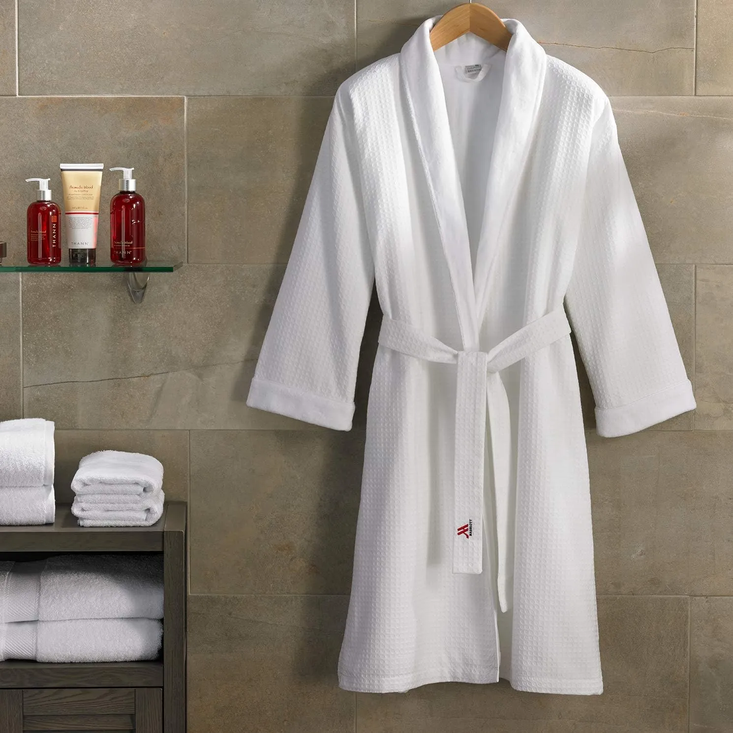 Marriott Waffle Shawl Robe