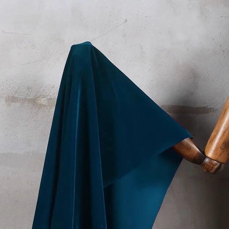 Matte Velvet Fabric By The Yard| Four Way Stretch Velvet| Soft Plain Stretchy Velvet Material| Apparel Upholstery Velvet