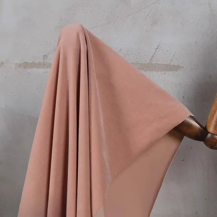 Matte Velvet Fabric By The Yard| Four Way Stretch Velvet| Soft Plain Stretchy Velvet Material| Apparel Upholstery Velvet