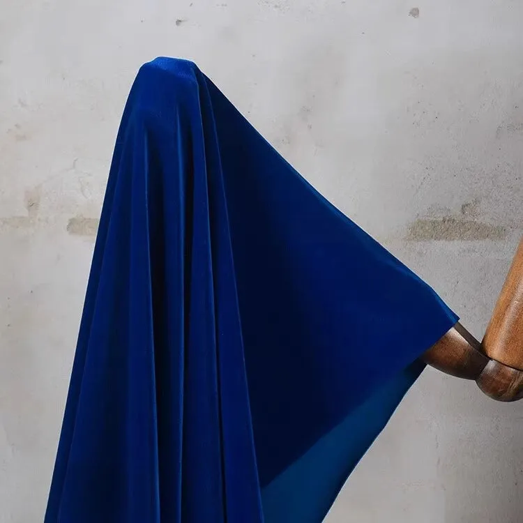 Matte Velvet Fabric By The Yard| Four Way Stretch Velvet| Soft Plain Stretchy Velvet Material| Apparel Upholstery Velvet