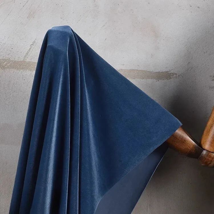 Matte Velvet Fabric By The Yard| Four Way Stretch Velvet| Soft Plain Stretchy Velvet Material| Apparel Upholstery Velvet