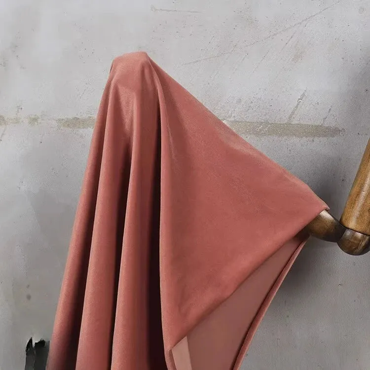 Matte Velvet Fabric By The Yard| Four Way Stretch Velvet| Soft Plain Stretchy Velvet Material| Apparel Upholstery Velvet