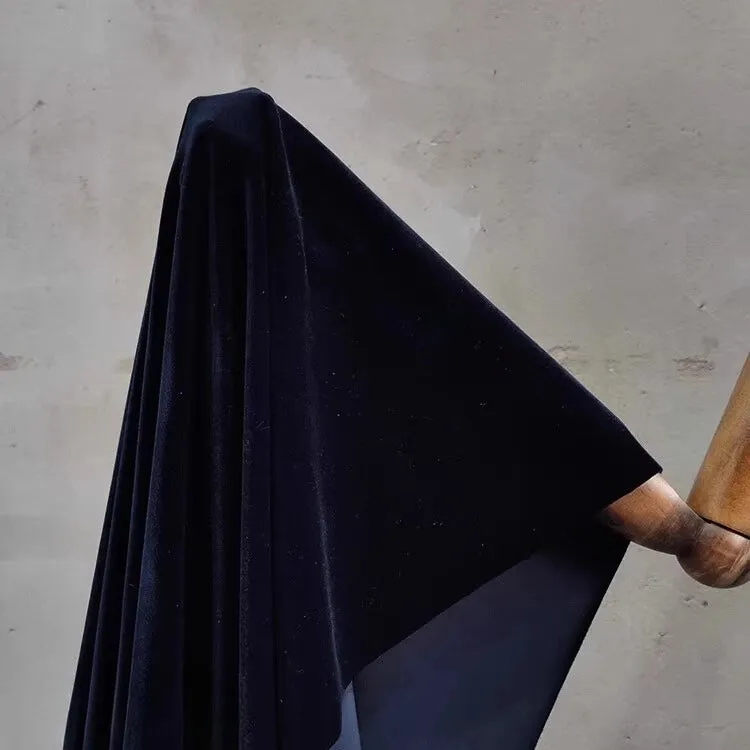 Matte Velvet Fabric By The Yard| Four Way Stretch Velvet| Soft Plain Stretchy Velvet Material| Apparel Upholstery Velvet
