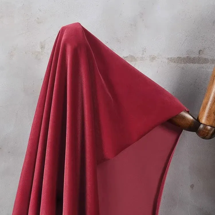Matte Velvet Fabric By The Yard| Four Way Stretch Velvet| Soft Plain Stretchy Velvet Material| Apparel Upholstery Velvet