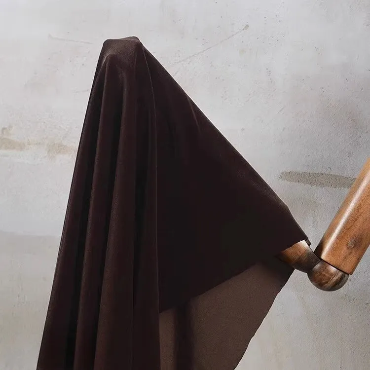 Matte Velvet Fabric By The Yard| Four Way Stretch Velvet| Soft Plain Stretchy Velvet Material| Apparel Upholstery Velvet
