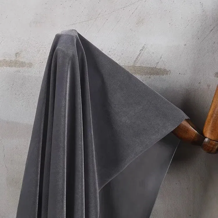 Matte Velvet Fabric By The Yard| Four Way Stretch Velvet| Soft Plain Stretchy Velvet Material| Apparel Upholstery Velvet