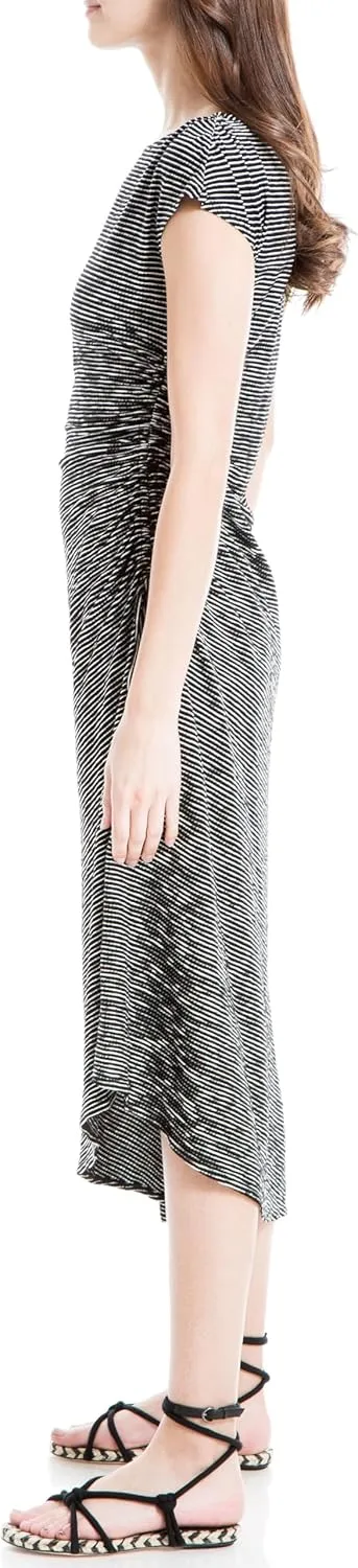 Max Studio Women's Crinkled Jersey Asymmetrical Dress