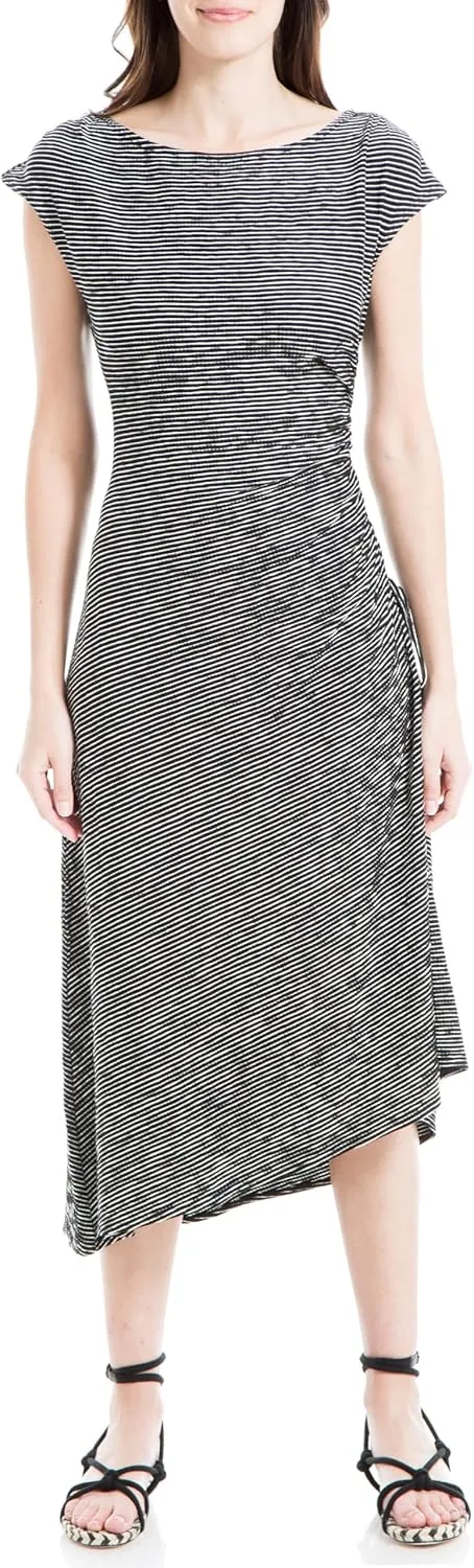 Max Studio Women's Crinkled Jersey Asymmetrical Dress