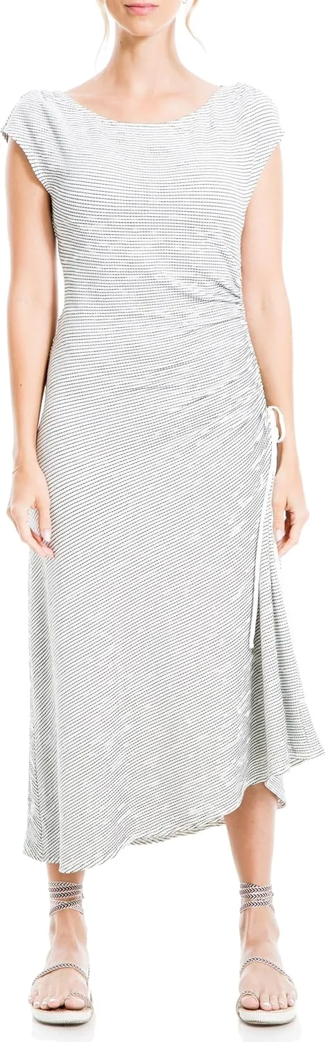 Max Studio Women's Crinkled Jersey Asymmetrical Dress