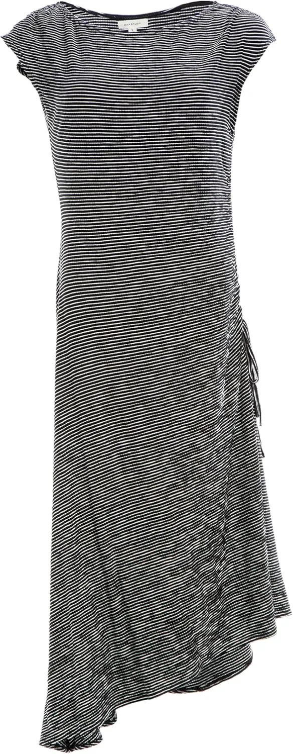Max Studio Women's Crinkled Jersey Asymmetrical Dress