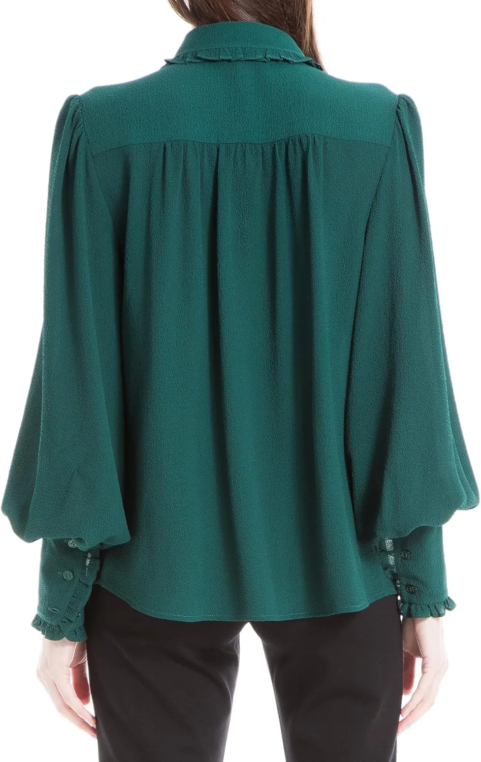 Max Studio Women's Long Sleeve Button Down Shirt
