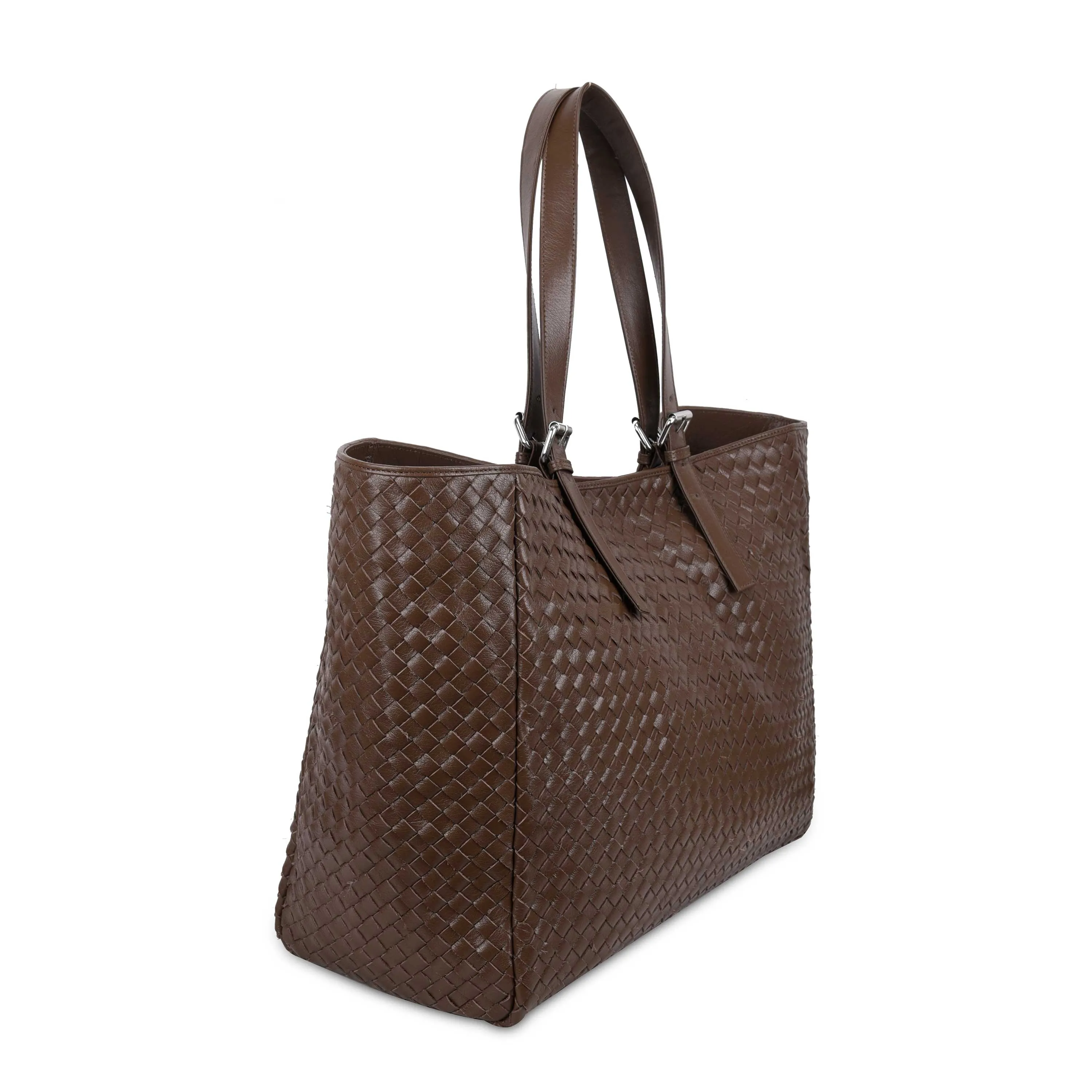 Maxi Shopper Braided Mountain Dark Brown