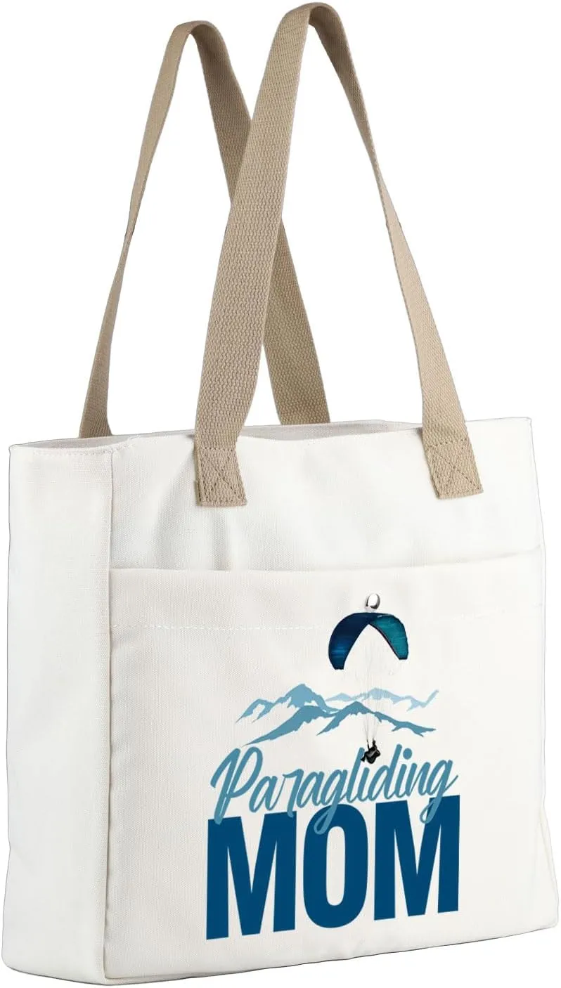 MBMSO Paraglider Tote Bag for Women Paragliding Gifts for Hang Glider Bag Gliding Pilot Gifts for Paragliding Sports Mom Bag