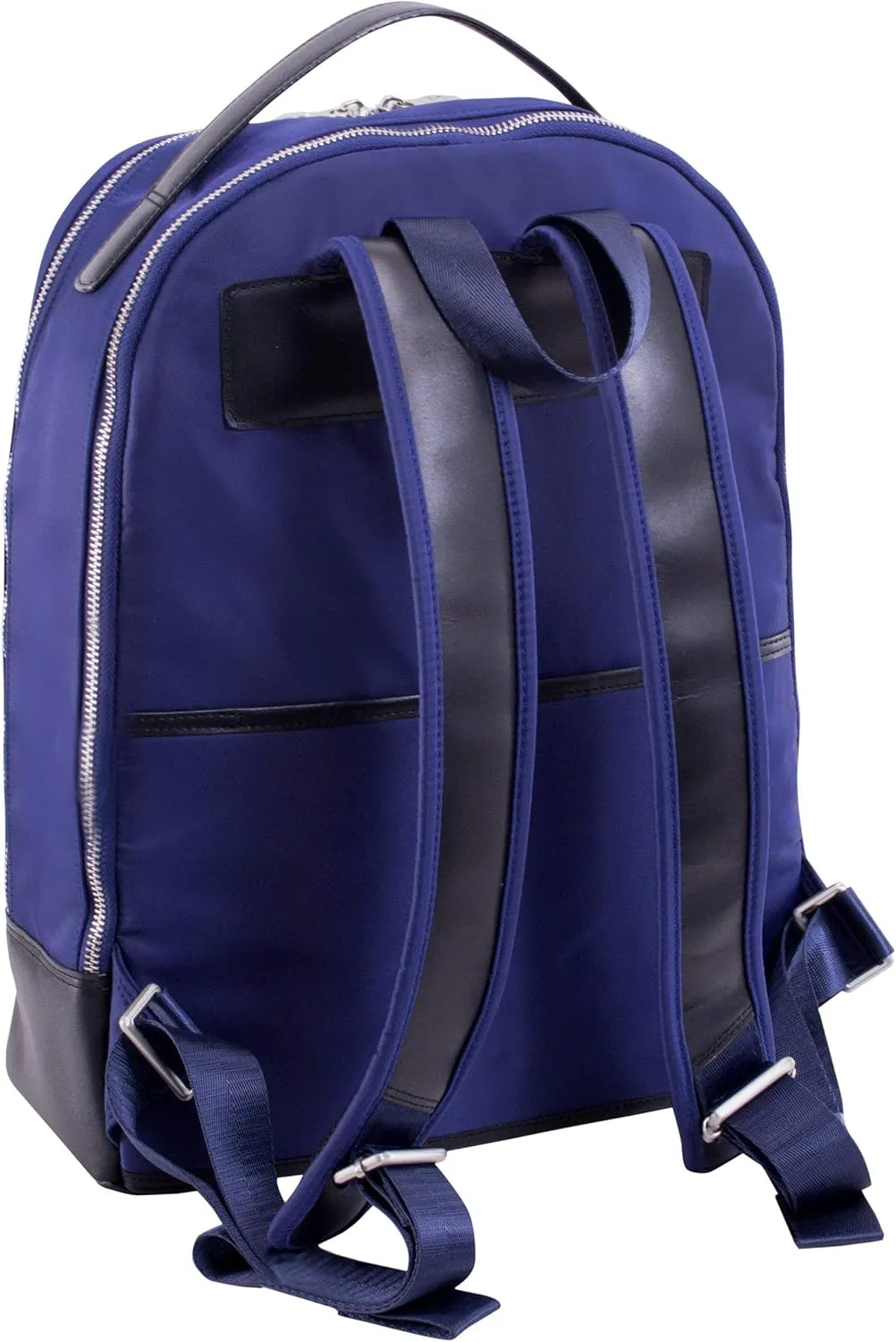 McKlein 15" Nylon Dual Compartment Laptop Backpack- PARKER- Navy