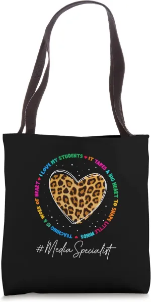 Media Specialist School Admin Appreciation WEEK Back School Tote Bag
