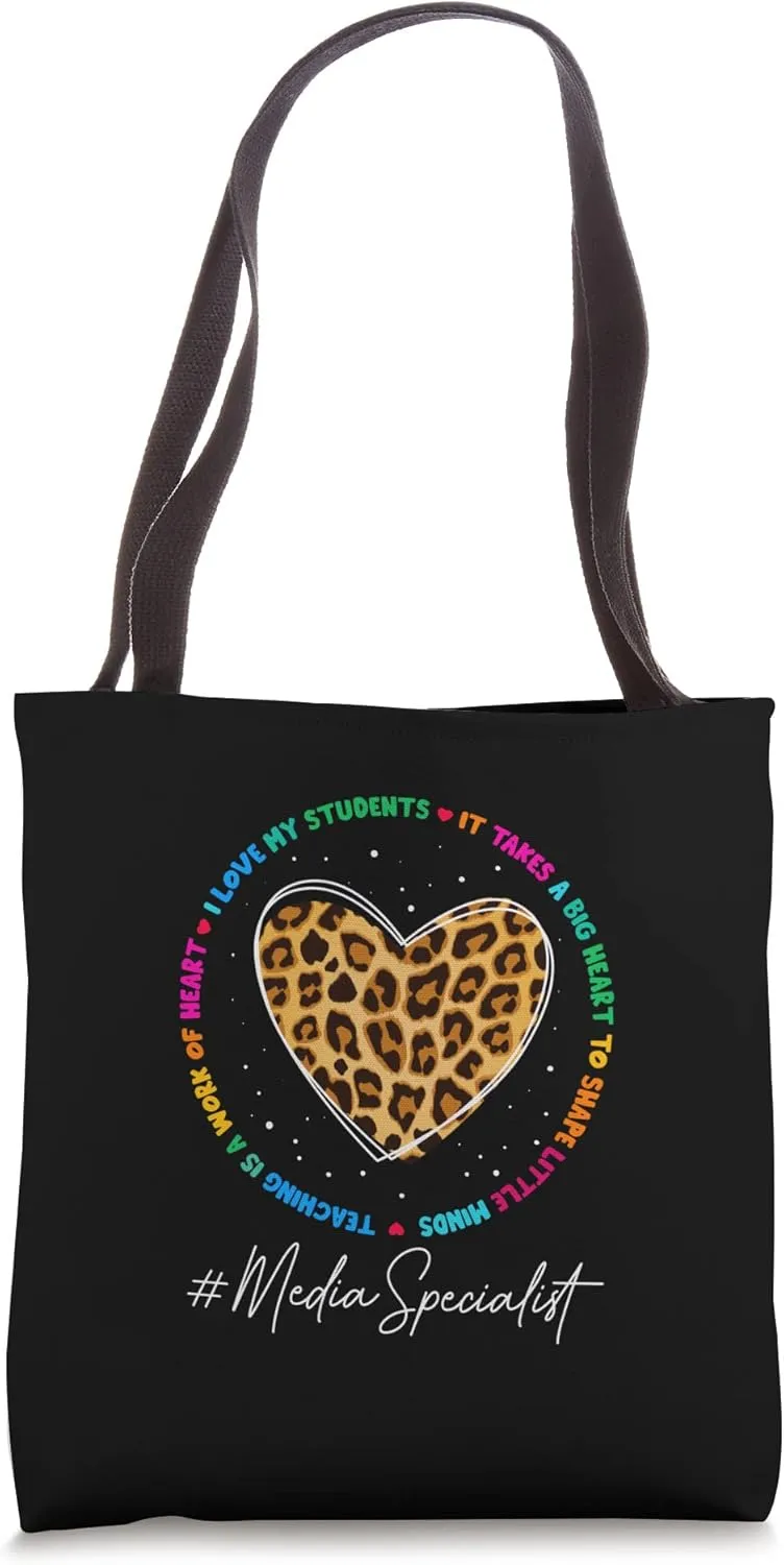 Media Specialist School Admin Appreciation WEEK Back School Tote Bag