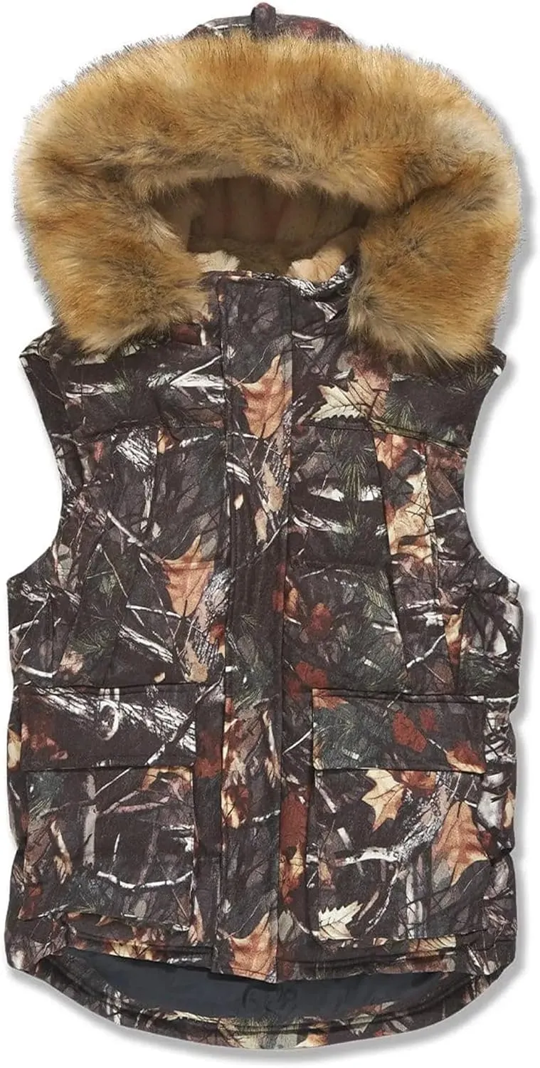 Men Yukon Fur Lined Vest (Real Tree)
