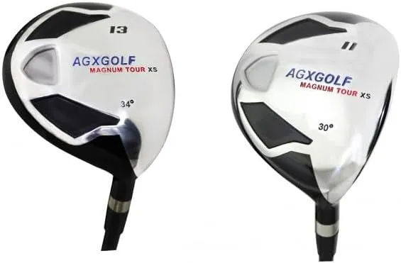 Men's Magnum 11   13 Fairway Utility Woods Set: Graphite Shafts   Head Covers Right Hand, Cadet, Regular or Tall Length, Senior, Regular or Stiff Flex