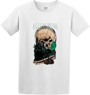 Men's Summer T-Shirt As I Lay Dying Poster Short Sleeves White