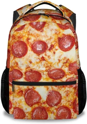 Mercuryelf Kid Backpack for Boys - 17 Inch School Backpack with Large Capacity, Lightweight - Durable Pizza Bookbag for School, Travel and Camp