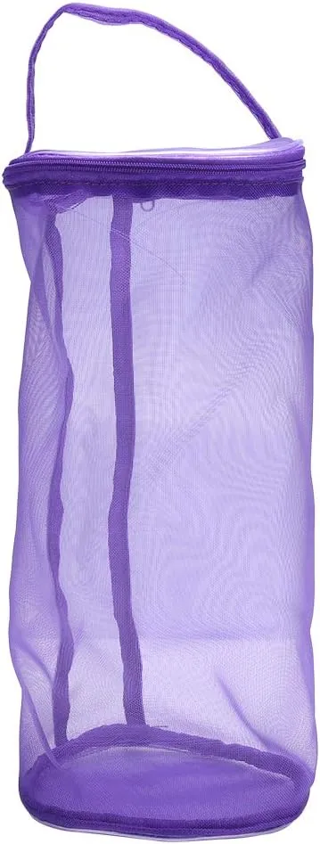 Mesh Bag Yarn Knitting Bags Holder Storage Organizer with High Capacity for Crochet Hooks Knitting Needles Project Supplies(L-)