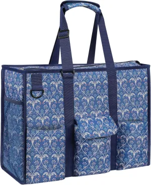 MHOMER Large Utility Tote Bag for Women, Zip-Top Teachers Tote Bag with 12 Pockets, Waterproof Nurse Bag for Working Women