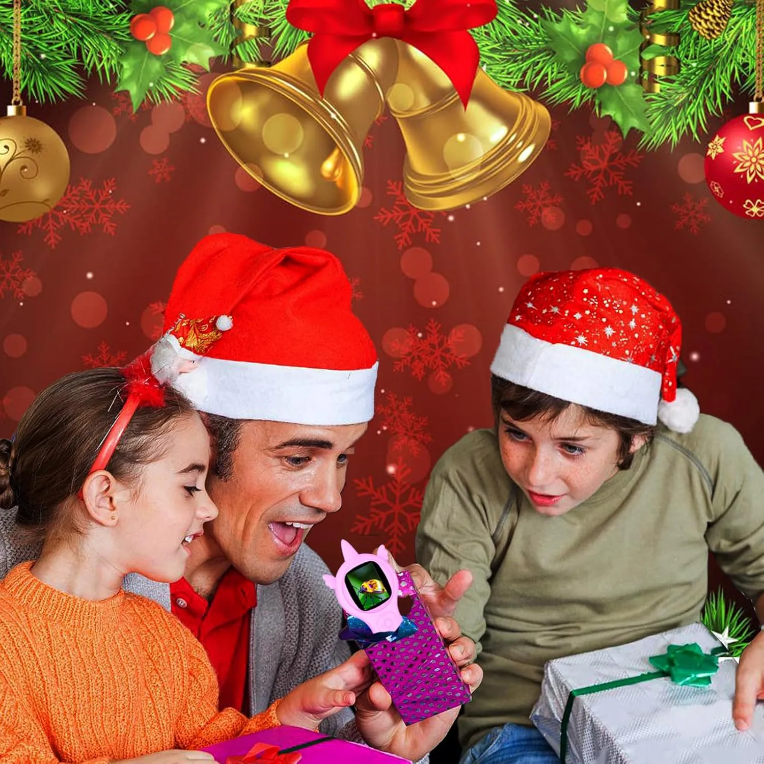 Microscope for Kids - Mini Digital Microscope for Kids Educational Science Toys, Christmas Birthday Gifts for Age 3 4 5 6 7 8 10 Girls&Boys (Pink)