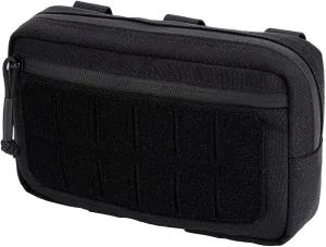 Mini Modular Admin Pouch Tactical MOLLE Utility Tool Pouch for Chest Rig Duty Vest Battle Belt Backpack Accessory Small Dangler Bag EDC Gear Carrier IFAK Medical Kit Organizer
