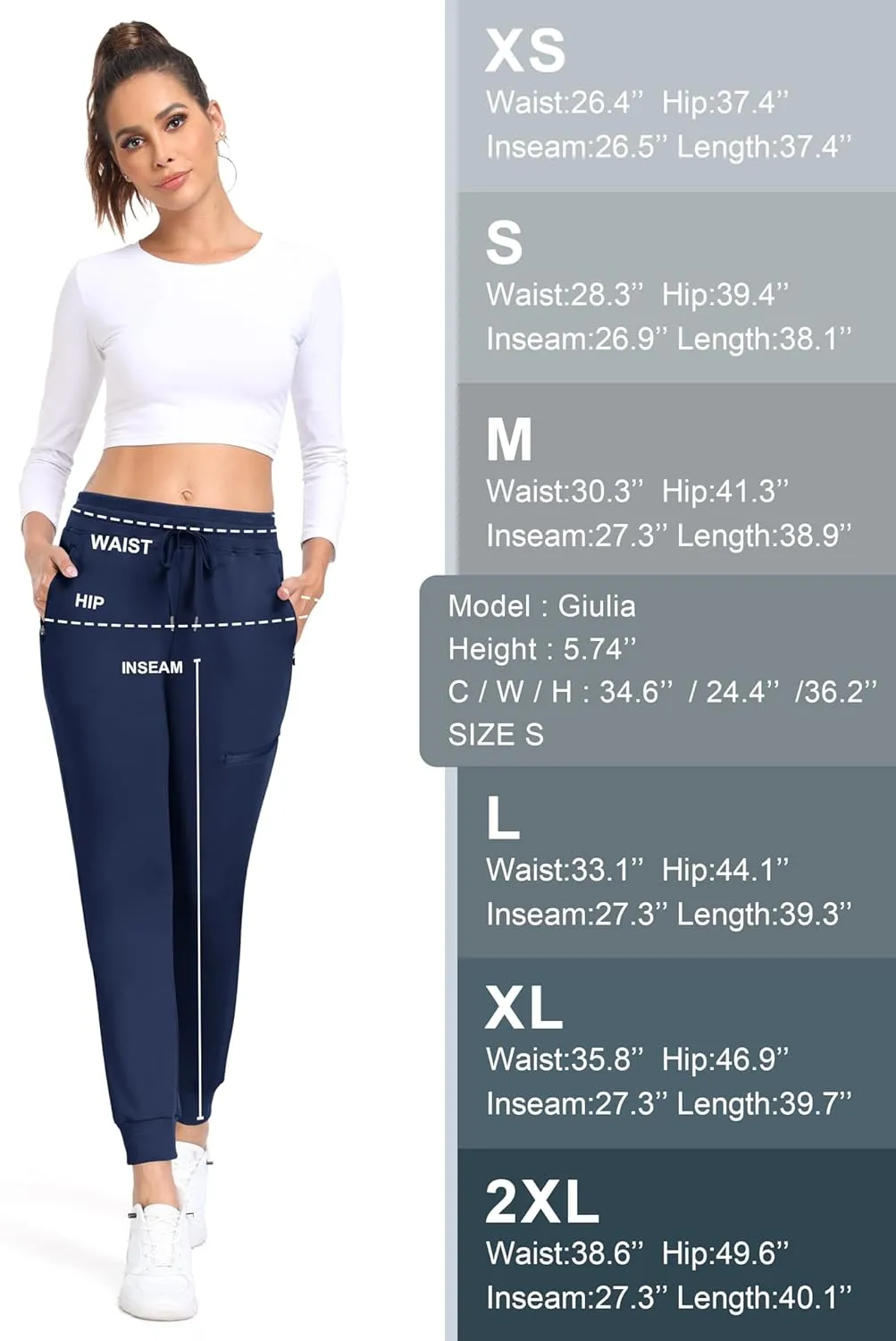MoFiz Women's Fleece Lined Hiking Pants Water Resistant High Waisted Thermal Joggers Winter Running Sweatpants Zip Pockets