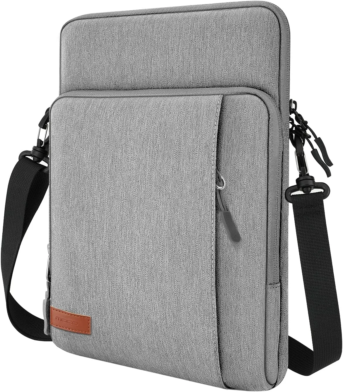 MoKo 12.9 Inch Tablet Sleeve Bag Carrying Case with Pockets Fits iPad Pro 12.9 M2 2022/2021/2020, Surface Laptop Go 12.4", Galaxy Tab S8 /S9  12.4" 2022/2023, Light Gray