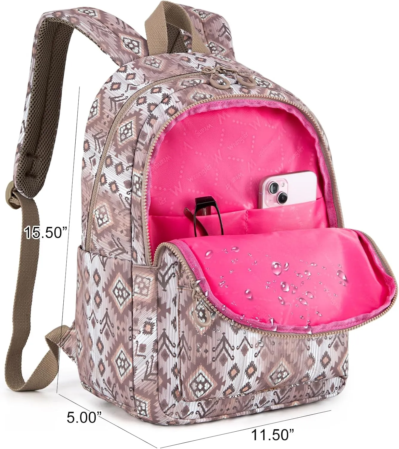 Montana West x Wrangler Aztec Backpack Mommy Daypack Western Travel Bag for Women