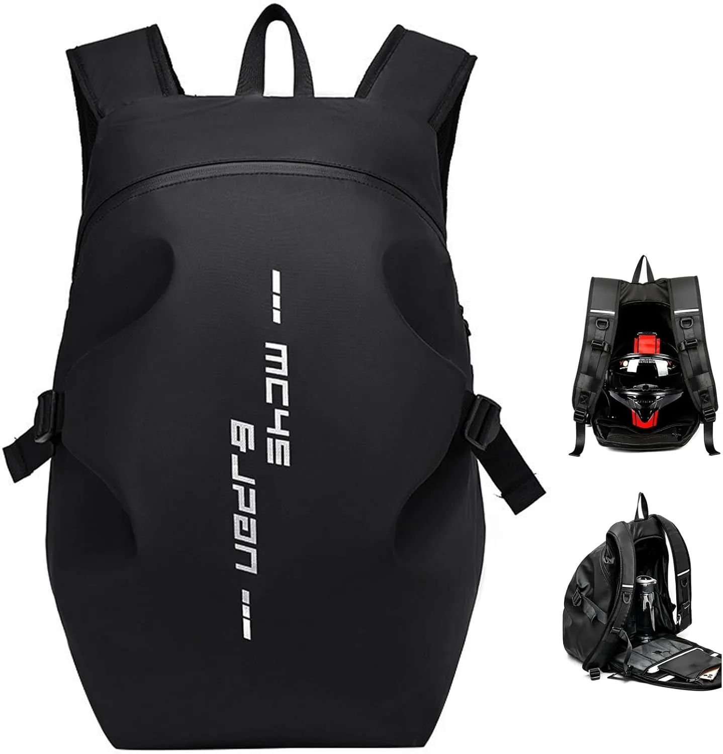 Motorcycle Backpack,waterproof helmet backpack for Men,riding bag,bikers backpack,laptop bags,large capacity travel backpacks (Black)