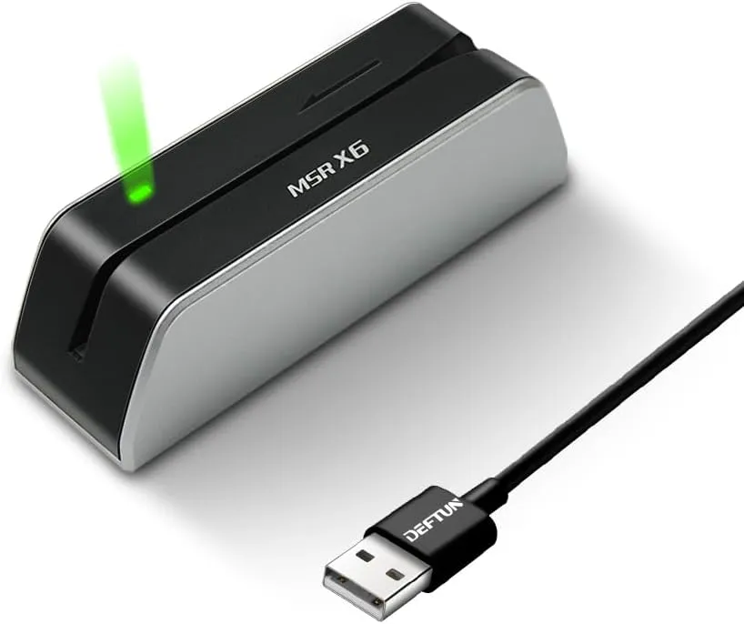 MSRX6 MSR X6 USB Swipe Magstripe Credit Card Reader Writer Smallest