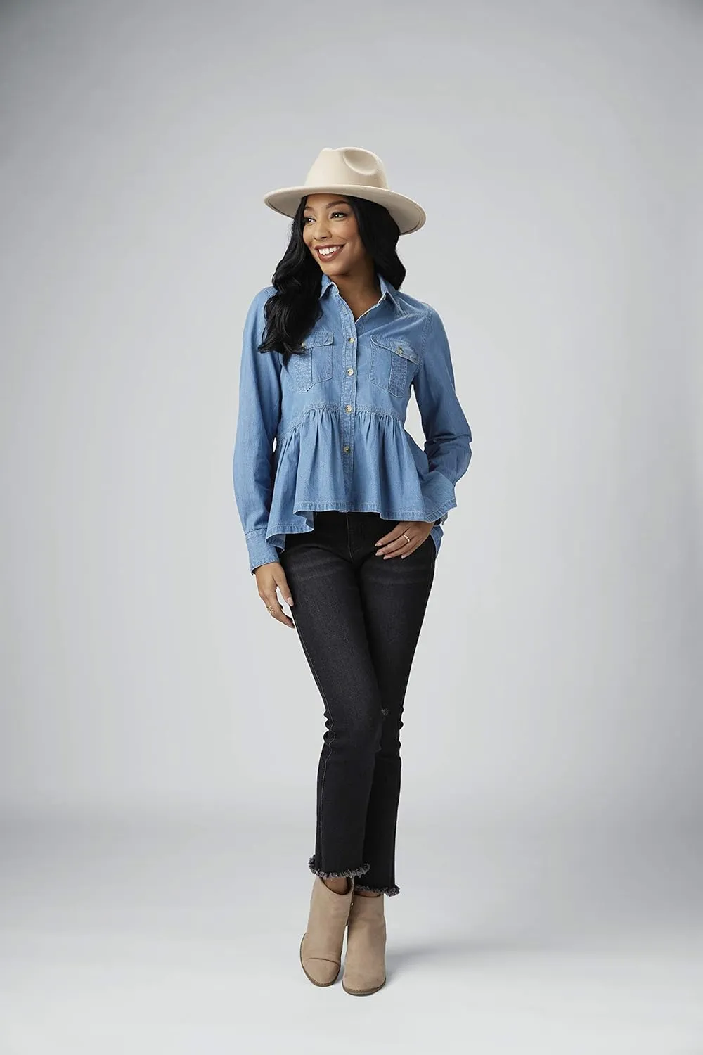 Mud Pie Women's Hayden Peplum Top