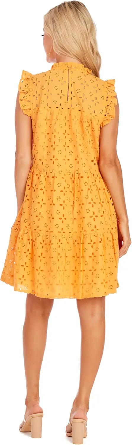 Mud Pie Women's Lula Eyelet Dress