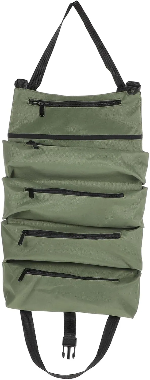 Multi Purpose Tool Pouch with Buckle Capacity Storage for Tools and Gadgets Smooth Zipper Portable Utility Tool Bag for Home and