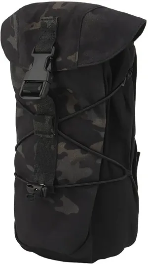 Multifunctional large capacity Dump Pouch Drawstring Magazine Tactical Utility Pouch Recycling Pouch Waist Bag (Black camo)