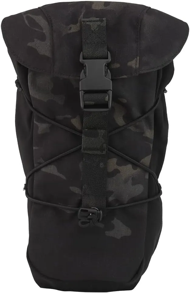 Multifunctional large capacity Dump Pouch Drawstring Magazine Tactical Utility Pouch Recycling Pouch Waist Bag (Black camo)