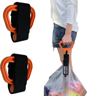 MULTUS Grocery Bag Carrier and Storage Strap for Home Shop Garage to Organize Electric Cords Tools Ropes Cable Strap Hoses Tote Groceries and Travel bags 17 Inch - 2 pack