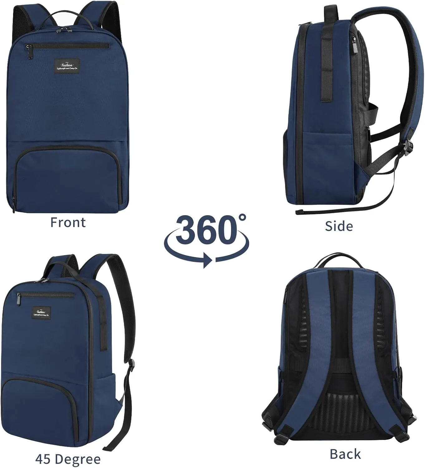 Navy Backpack for Men, Blue Backpacks for Work, College,Travel,Lapotp Backpack 15.6 inch, Personal Item Back Pack,Travel Back pack Carry On Flight Approved,School Backpack for Boys Girls