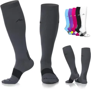 NEWZILL Medical Compression Socks for Women & Men Circulation 20-30 mmHg, Best for Running Athletic Hiking Travel Flight Nurses