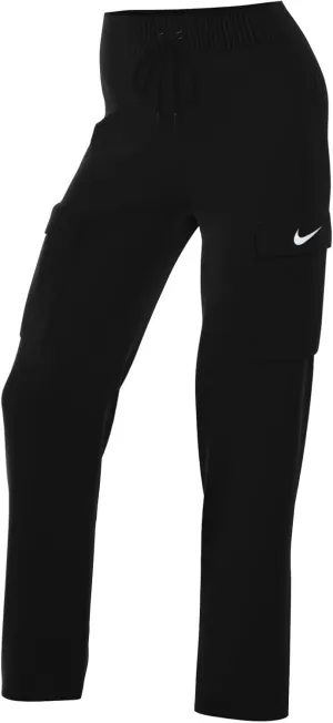Nike Sportswear Essential Women's High-Rise Woven Cargo Pants (Black/White, DO7209-010) Size Large