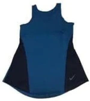 Nike Womens Yoga Sleeves Tank Top (as1, Alpha, m, Regular, Regular) Blue