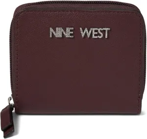 Nine West Aidie Slg Small Zip Around Merlot One Size