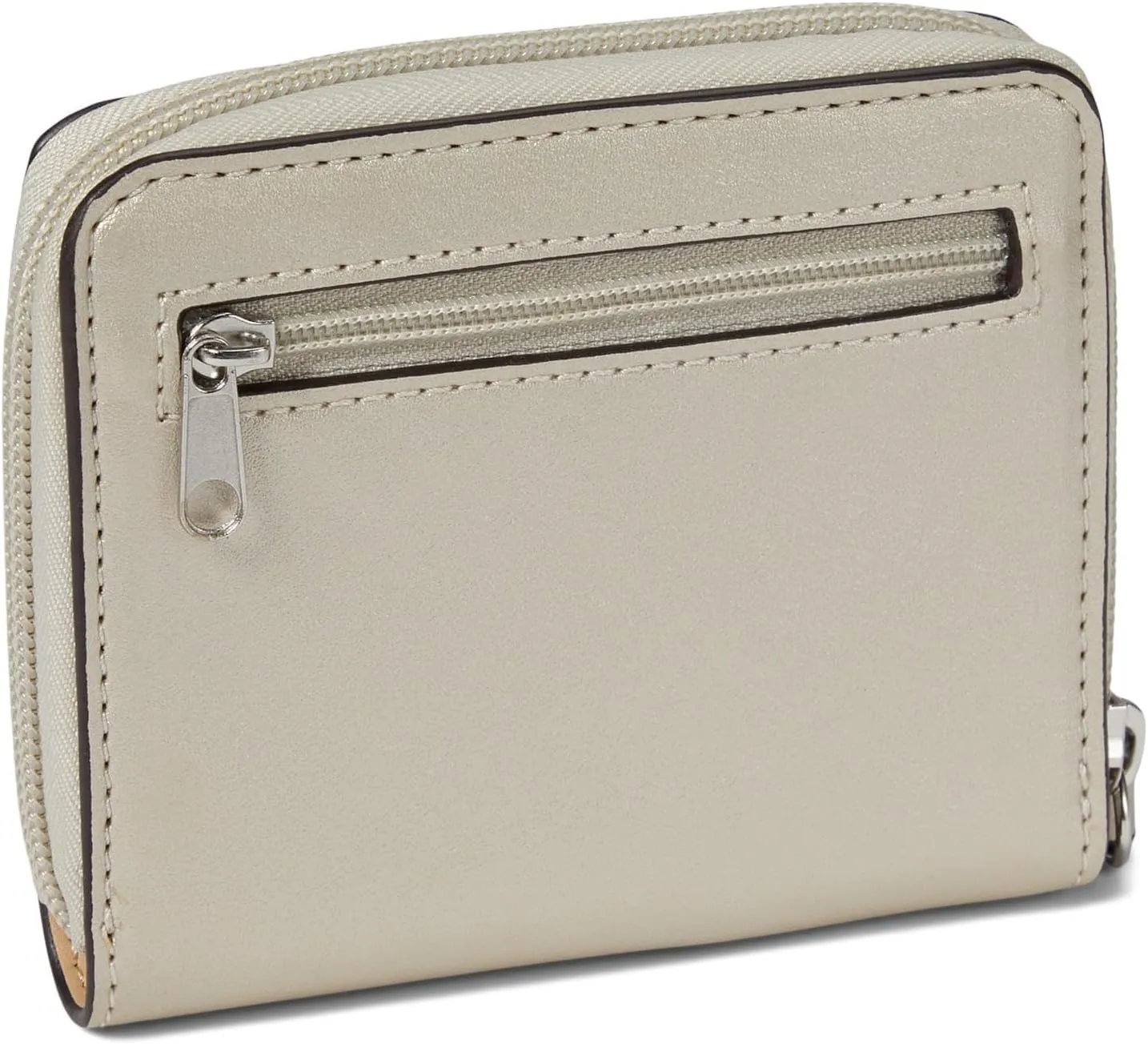 Nine West Aidie Slg Small Zip Around Pale Gold One Size