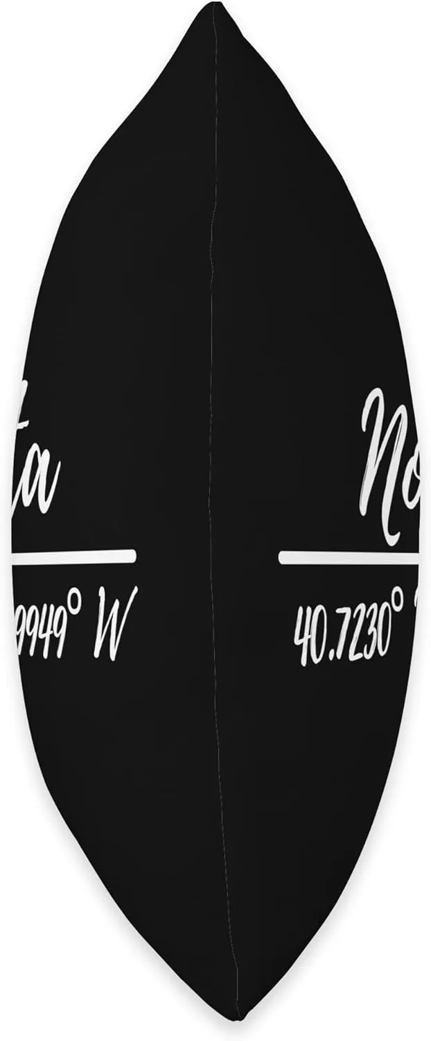 Nolita New York NY Neighborhood Latitude Longitude Throw Pillow