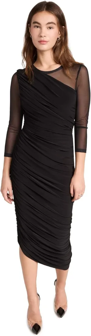 Norma Kamali Women's Long Sleeve Diana Gown
