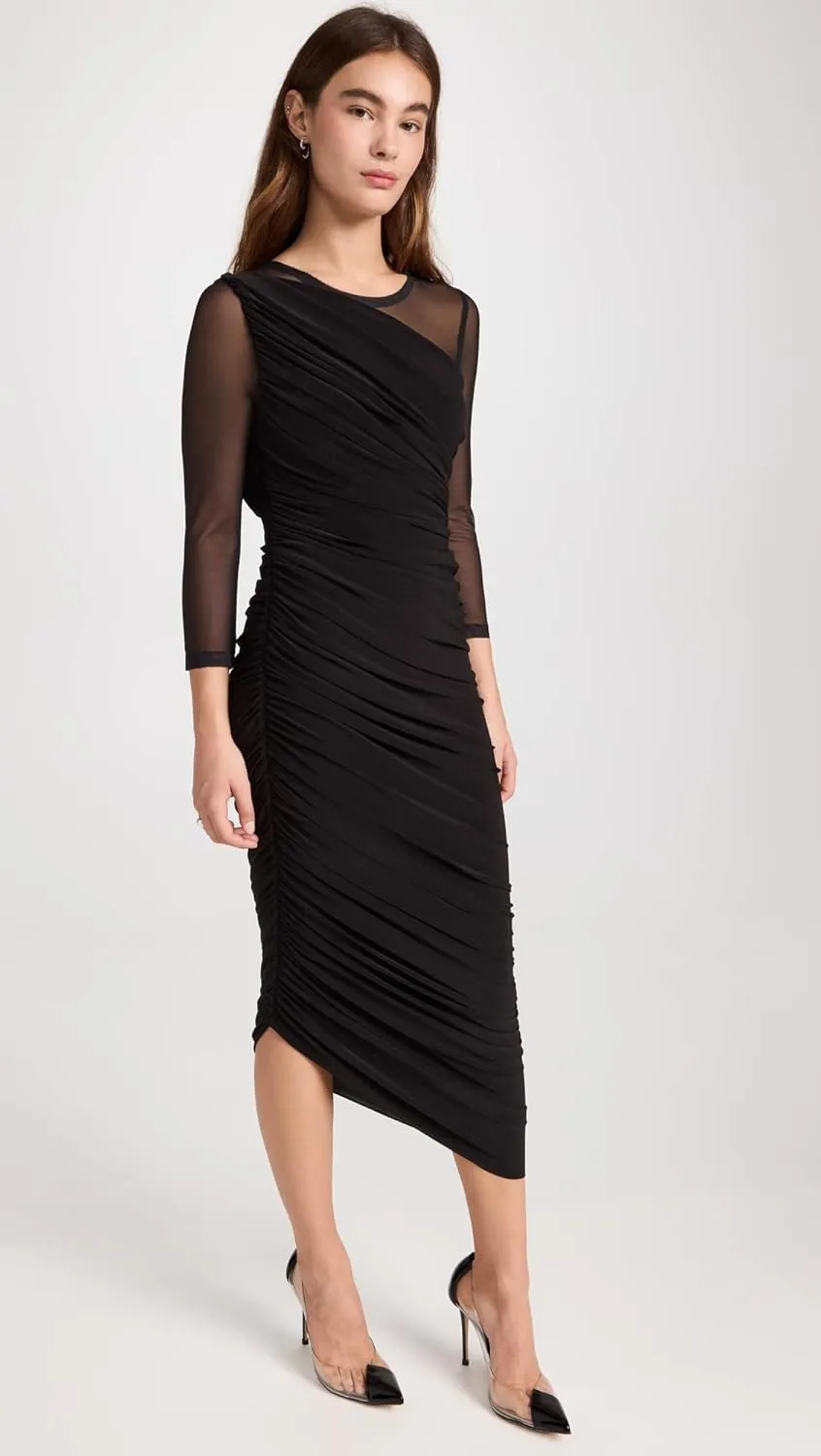 Norma Kamali Women's Long Sleeve Diana Gown